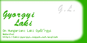 gyorgyi laki business card